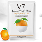 Fruit V7 Toning Youth Facial Mask Moisturizing Oil Control Hydrating Nourishing Face Mask Wrapped Mask Skin Care