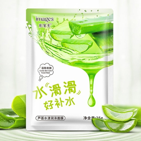 Natural Aloe Vera Gel Face Mask Moisturizing Oil Control Shrink Pores Facial Mask Wrapped Mask cosmetic Skin Care