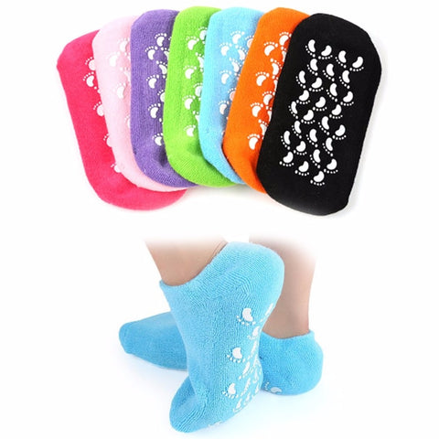 1 Pair Moisturizing Whitening Exfoliating Foot Mask Gloves Spa Gel Socks Hand Mask Feet Care Tool Beauty Cotton Socks