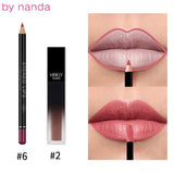 High Quality Lips Makeup Lip Gloss Lip Liner Long Lasting Waterproof Matte Lipstick Fit For Women Makeup Lipgloss Cosmetic Set
