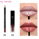 High Quality Lips Makeup Lip Gloss Lip Liner Long Lasting Waterproof Matte Lipstick Fit For Women Makeup Lipgloss Cosmetic Set