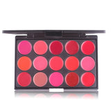 MISS ROSE 15 color lipstick disc matte Pallete Professional Waterproof Matte Lip Palette Color Cosmetic Long Lasting Pigment