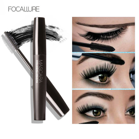 Professional Volume Curled Lashes Black Mascare Waterproof Curling Tick Eyelash Lengtheing Eye Makeup Mascara by Focallure