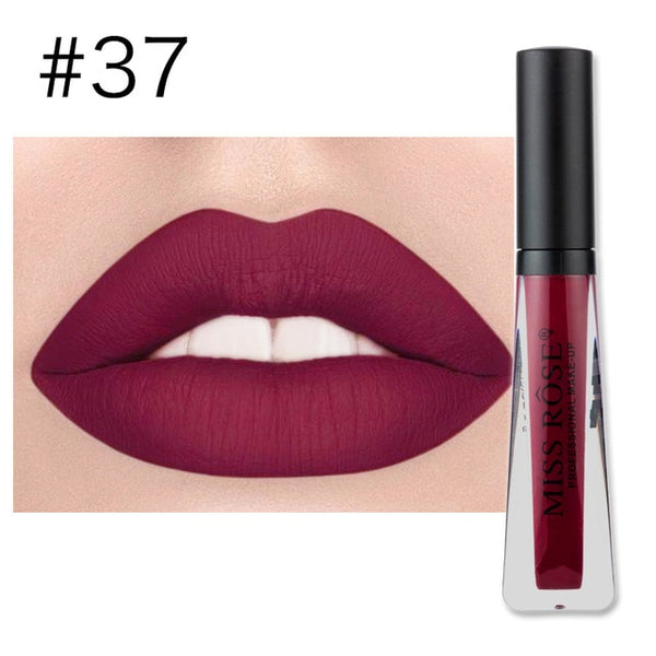 Miss Rose Professional Sexy Lip Tint Liquid Lipstick Long Lasting Lipgloss Makeup Kit batom matte Waterproof Lip Gloss Pigment