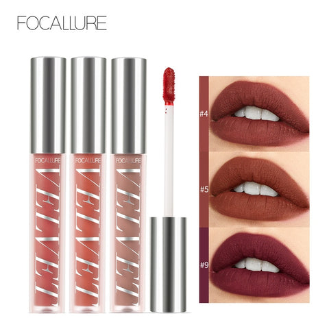 FOCALLURE Velvet Matte Liquid Lipstick High Quality Sexy Lip Tint Pigment Waterproof Long Lasting Natural light Makeup Lipstick