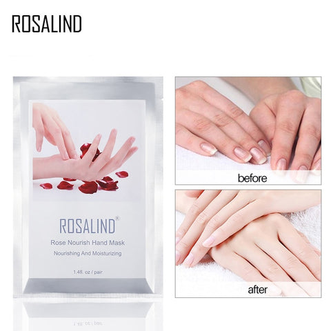 ROSALIND Exfoliating Hands Mask 2PC=1Pair Hand Care Moisturizing Spa Gloves Whitening Hand Cream Hand Scrub Remove Dead Skin