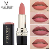 MISS ROSE Professional Matte Lipstick Waterproof Makeup Baton Mate Color Nude Velvet Lipstick Lips Tint Batom Korean Cosmetics