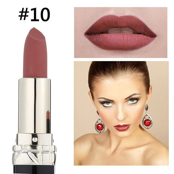 MISS ROSE Professional Matte Lipstick Waterproof Makeup Baton Mate Color Nude Velvet Lipstick Lips Tint Batom Korean Cosmetics