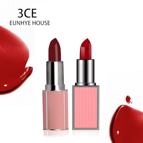 3CE EUNHYE HOUSE Moisturizing Lipstick Waterproof Easy To Wear Makeup Lip Sticks Matte Colors Velvet Long Lasting Lip Cosmetics