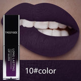 24 Color Liquid Lipstick Waterproof Makeup Long Lasting Mate Nude Tint Lip Gloss Red Purple Blue Black Ultra Matte Lipstick