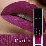 24 Color Liquid Lipstick Waterproof Makeup Long Lasting Mate Nude Tint Lip Gloss Red Purple Blue Black Ultra Matte Lipstick