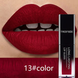 24 Color Liquid Lipstick Waterproof Makeup Long Lasting Mate Nude Tint Lip Gloss Red Purple Blue Black Ultra Matte Lipstick