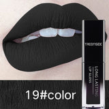 24 Color Liquid Lipstick Waterproof Makeup Long Lasting Mate Nude Tint Lip Gloss Red Purple Blue Black Ultra Matte Lipstick