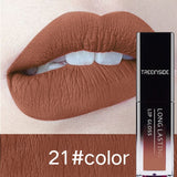 24 Color Liquid Lipstick Waterproof Makeup Long Lasting Mate Nude Tint Lip Gloss Red Purple Blue Black Ultra Matte Lipstick