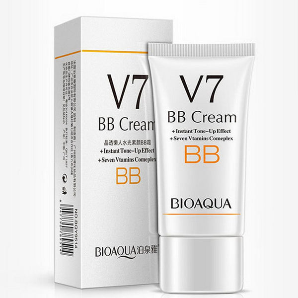 BIOAQUA V7 BB Cream Makeup Concealer Moisturizing Brighten Light Skin Care Foundation Long Lasting Make Up