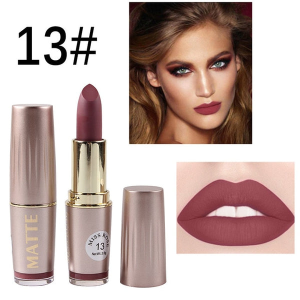 MISS ROSE Korean Matte Lipstick Waterproof Makeup Batom Mate Nude Lip Stick Velvet Red rouge a levre mat Tint Lipstick Pencil