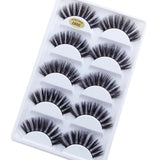 5 Pairs Mink Eyelashes 3D False Lashes Thick Crisscross Makeup Eyelash Extension Natural Volume Soft Fake Eye Lashes G800 G806