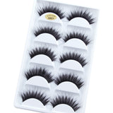 5 Pairs Mink Eyelashes 3D False Lashes Thick Crisscross Makeup Eyelash Extension Natural Volume Soft Fake Eye Lashes G800 G806