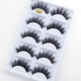 5 Pairs Mink Eyelashes 3D False Lashes Thick Crisscross Makeup Eyelash Extension Natural Volume Soft Fake Eye Lashes G800 G806
