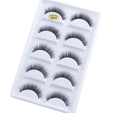 5 Pairs Mink Eyelashes 3D False Lashes Thick Crisscross Makeup Eyelash Extension Natural Volume Soft Fake Eye Lashes G800 G806