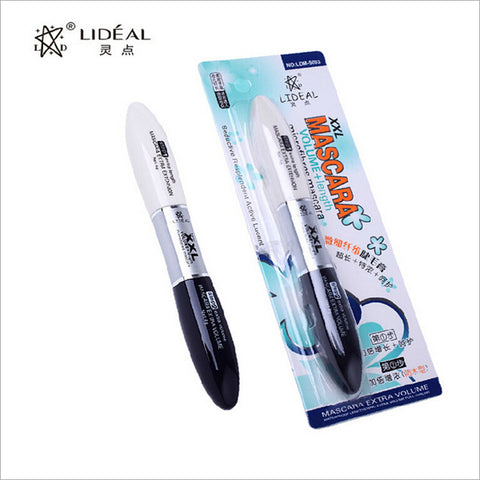 LIDEAL Brand Double head mascara Black-and-white double brush head waterproof  The slim dense eyelashes Curl