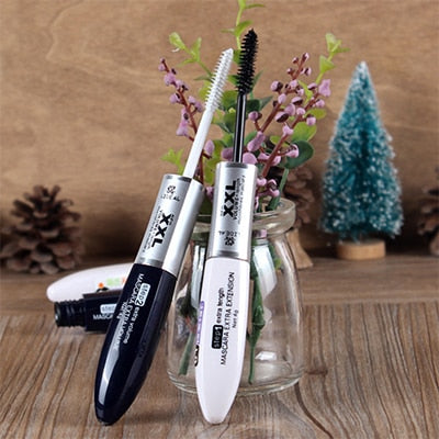 LIDEAL Brand Double head mascara Black-and-white double brush head waterproof  The slim dense eyelashes Curl