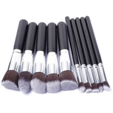 10 PCS Silver/Golden Makeup Brushes Set pincel maquiagem Cosmetics Women Makeup Tool Powder Eyeshadow Brush Cosmetic Set New