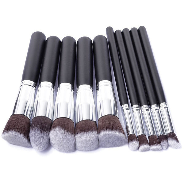 10 PCS Silver/Golden Makeup Brushes Set pincel maquiagem Cosmetics Women Makeup Tool Powder Eyeshadow Brush Cosmetic Set New