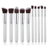 10 PCS Silver/Golden Makeup Brushes Set pincel maquiagem Cosmetics Women Makeup Tool Powder Eyeshadow Brush Cosmetic Set New