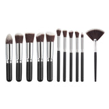10 PCS Silver/Golden Makeup Brushes Set pincel maquiagem Cosmetics Women Makeup Tool Powder Eyeshadow Brush Cosmetic Set New