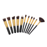 10 PCS Silver/Golden Makeup Brushes Set pincel maquiagem Cosmetics Women Makeup Tool Powder Eyeshadow Brush Cosmetic Set New