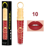 2018 Make-up Lips Frosted Liquid Lipstick Proof Long Lasting Water Sexy Pigment Nude Style Glitter Lip Gloss Beauty Red Lip Tint