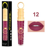 2018 Make-up Lips Frosted Liquid Lipstick Proof Long Lasting Water Sexy Pigment Nude Style Glitter Lip Gloss Beauty Red Lip Tint