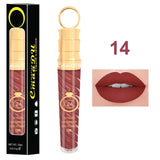 2018 Make-up Lips Frosted Liquid Lipstick Proof Long Lasting Water Sexy Pigment Nude Style Glitter Lip Gloss Beauty Red Lip Tint