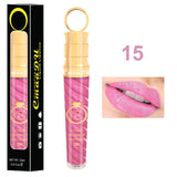 2018 Make-up Lips Frosted Liquid Lipstick Proof Long Lasting Water Sexy Pigment Nude Style Glitter Lip Gloss Beauty Red Lip Tint