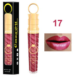 2018 Make-up Lips Frosted Liquid Lipstick Proof Long Lasting Water Sexy Pigment Nude Style Glitter Lip Gloss Beauty Red Lip Tint