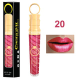 2018 Make-up Lips Frosted Liquid Lipstick Proof Long Lasting Water Sexy Pigment Nude Style Glitter Lip Gloss Beauty Red Lip Tint
