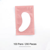 100Pairs Eyelash Extension Eye Pads Pillows Disposable Patches for Eyelashes Under Eyes Tips Lint Free Lash Sticker Wraps Makeup