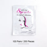100Pairs Eyelash Extension Eye Pads Pillows Disposable Patches for Eyelashes Under Eyes Tips Lint Free Lash Sticker Wraps Makeup
