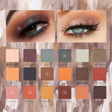 FOCALLURE 2019 New Eye Shadow Palette Earth Color Matte Fine Powder Easy to Blend Blogger Recommended Make up Palette Eyeshadow