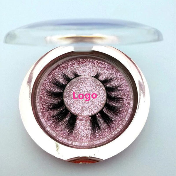 Free Put Logo 50 Pairs Wholesale 18Style Eyelashes Transparent Band False Eyelash Crisscross 3D Mink Lashes Handmade Eye Lashes