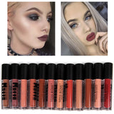Matte Lips Makeup Lip gloss Waterproof 12 Colors Pigment Lipstick Liquid Brown Nude Matt Lipgloss Long Lasting Make Up Cosmetics