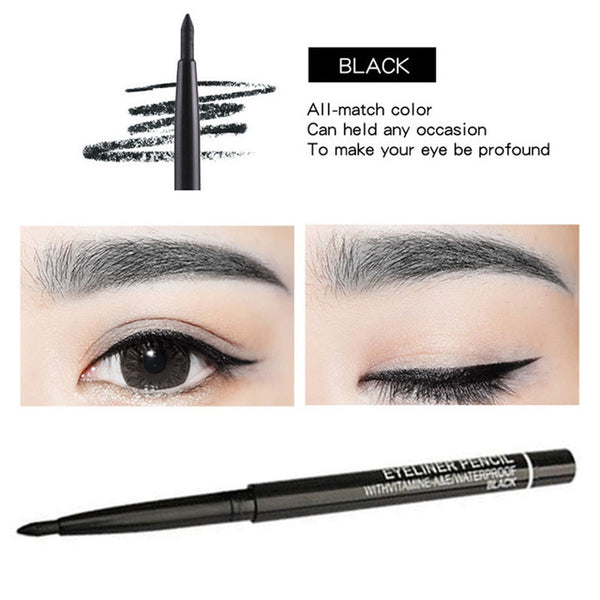 1PC Black/Brown Eyeliner Pencil Waterproof Long-lasting Eye Liner Pen Smoothly Makeup Cosmetics for Eyeshadow Eyeliner
