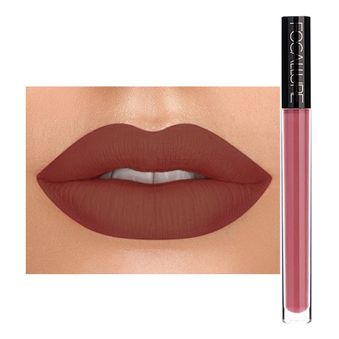 FOCALLURE New Matte Liquid Lipstick High Pigment Lip Tint Sexy Red Easy to Wear 2019 Rich Hot Color Lips makeup Liquid Lipstick