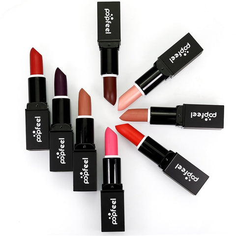 Waterproof Matte Velvet Lipstick Pen Lips Beauty Cosmetics Long Lasting Lipstick Moisturizing Lip Balm for Women