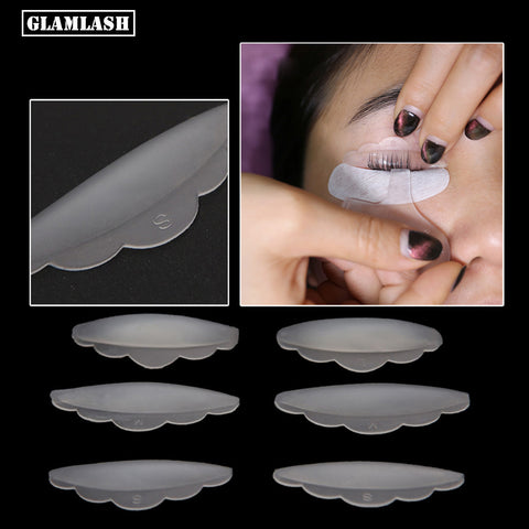 GLAMLASH 6pcs Eyelash lifting Silicone pads set Eye lash extension lift perming kit tool Eyelash Lift Curlers Curl Shields pads
