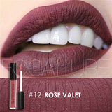 FOCALLURE Waterproof Long-lasting Lip Gloss Pigment Dark Purple Black Red Velvet Matte Liquid Lipstick