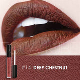 FOCALLURE Waterproof Long-lasting Lip Gloss Pigment Dark Purple Black Red Velvet Matte Liquid Lipstick