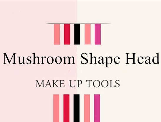 1pc makeup sponge cute mushroom head cosmetic dry & wet dual purpose powder puff large with tamp box package
