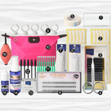 Semi Permanent Individual Eyelash Extensions Curl Eye Lash Starter Makeup Kit